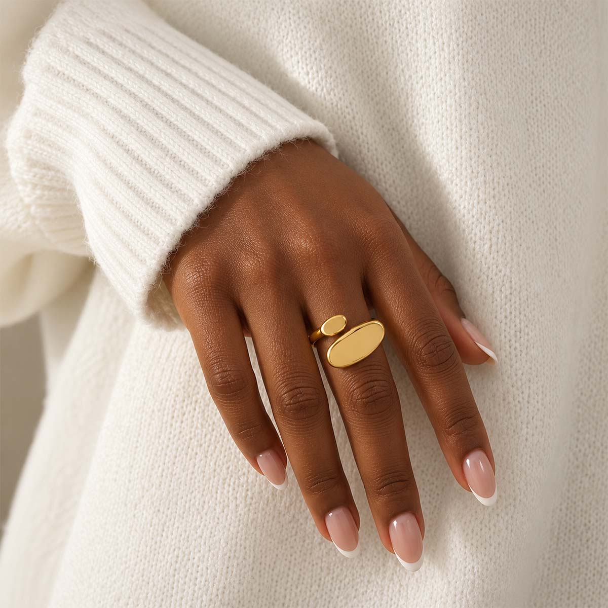 Greta Oval Open Ring