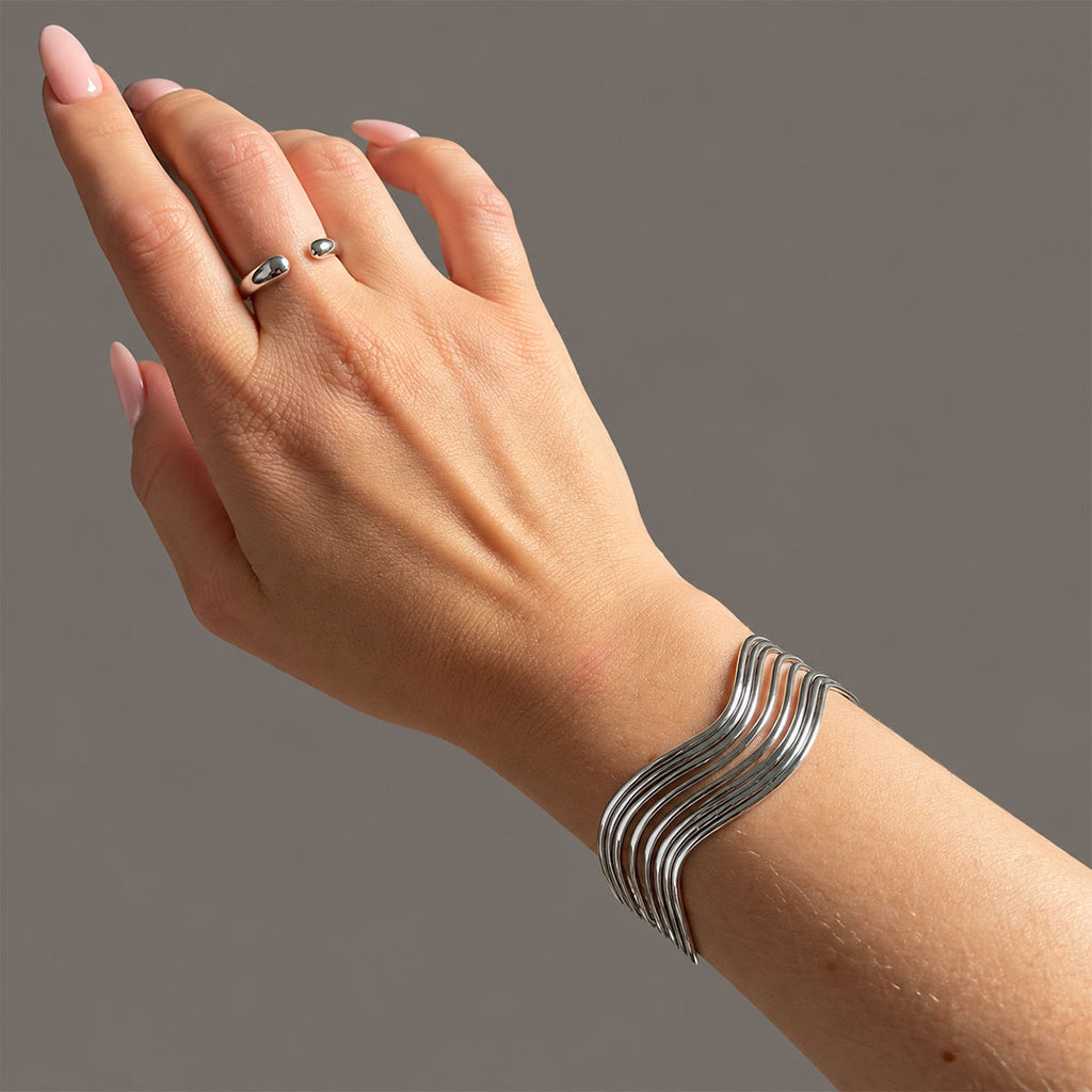Isla Multi-Line Cuff Bracelet