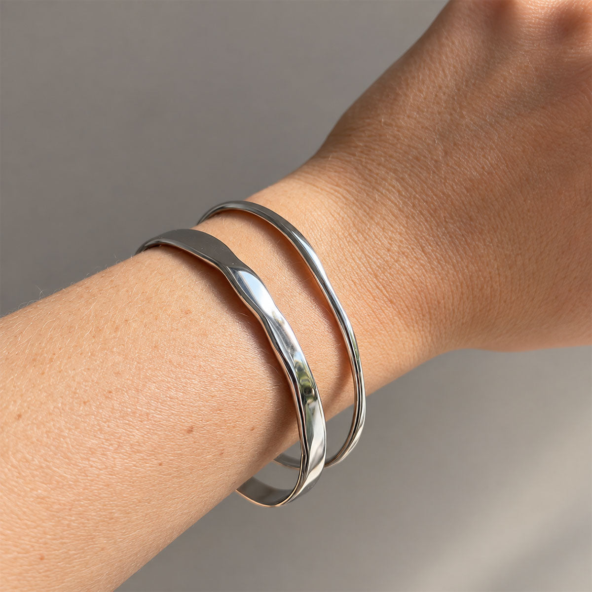 Ivy Twin Wave Cuff Bracelet