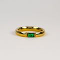 Juno Emerald Green Baguette Ring