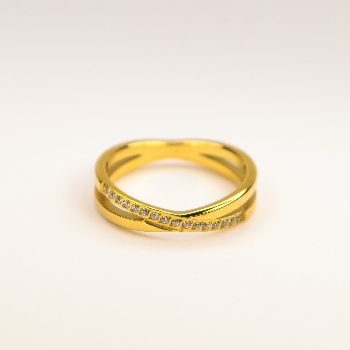 Mette Zircon Cross Ring