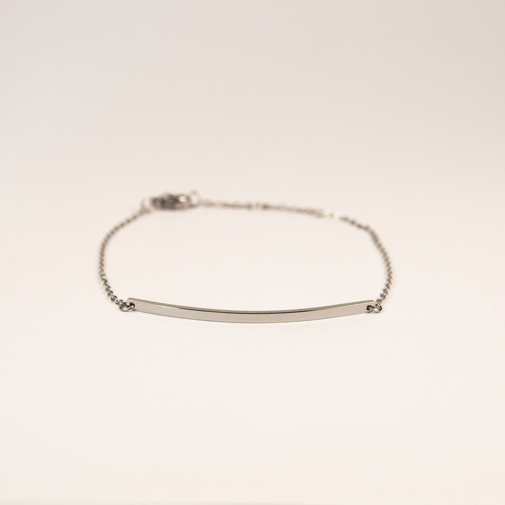 Rosa Curved Bar Bracelet
