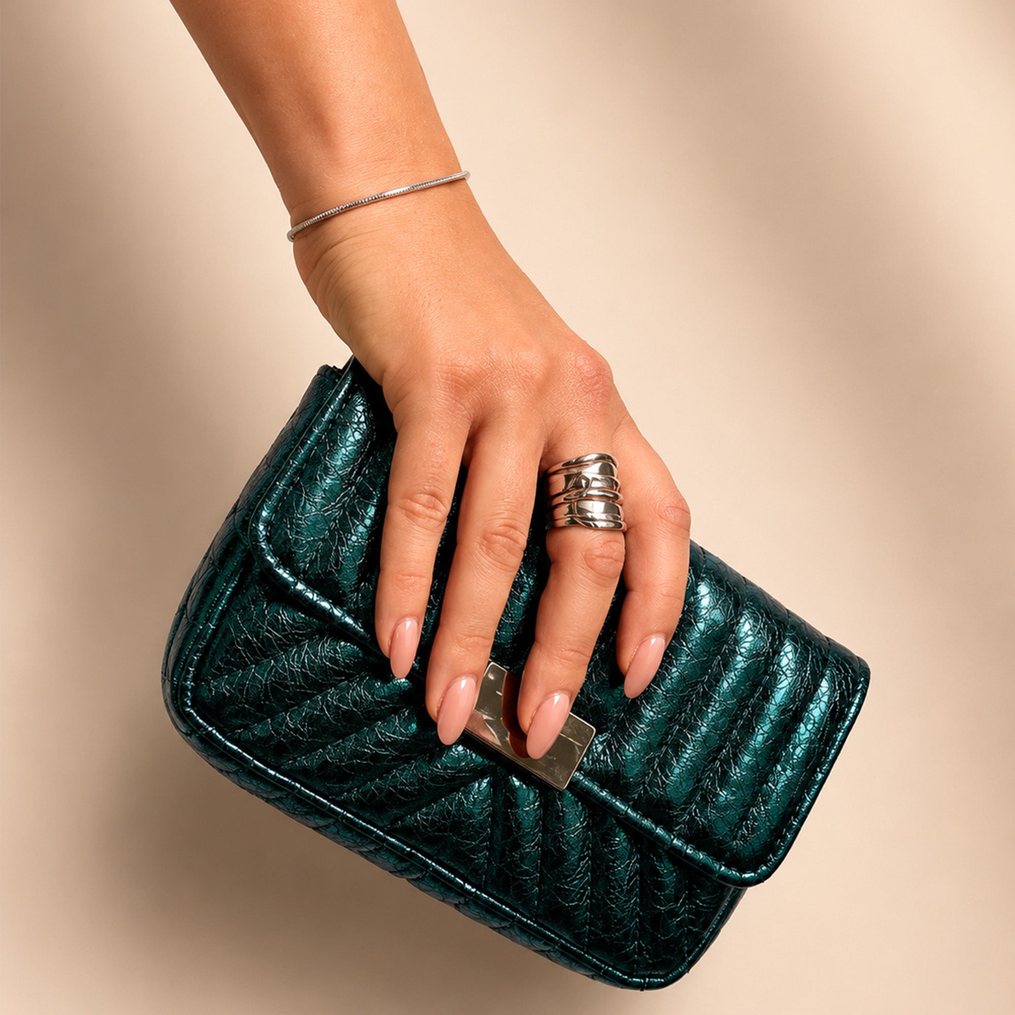 Siena Square Snake Bracelet