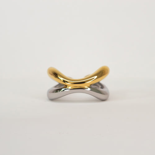 Dena Dubbele Band Open Ring