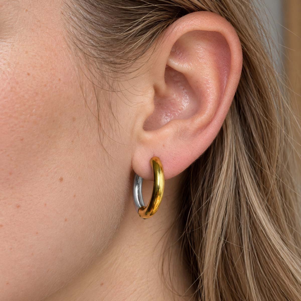 Yvette Split Hoop Earrings