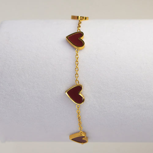 Amora Hartjesketting Armband