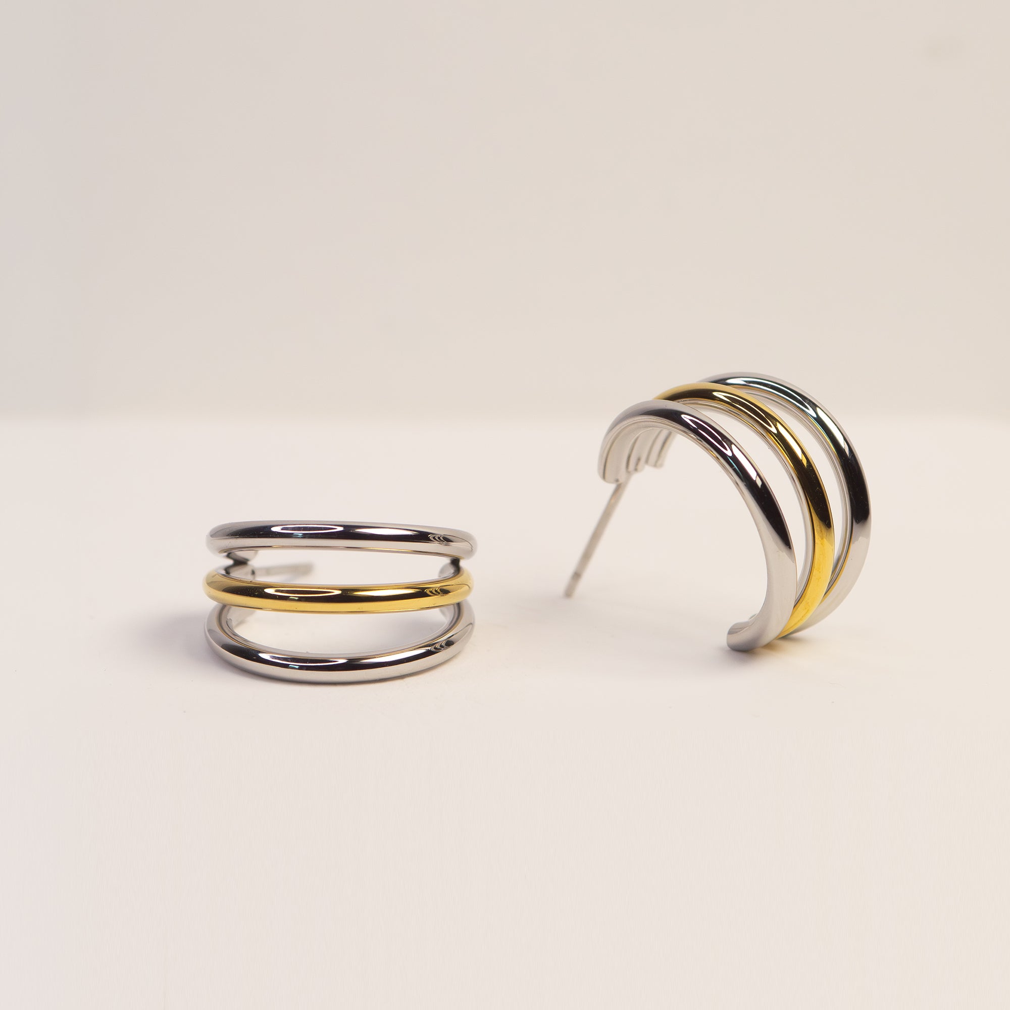 Auri Mixed Hoop Earrings