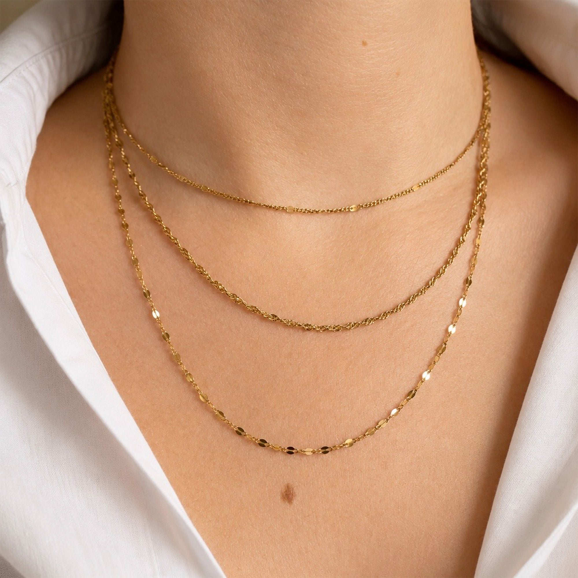 Elara gelaagde ketting