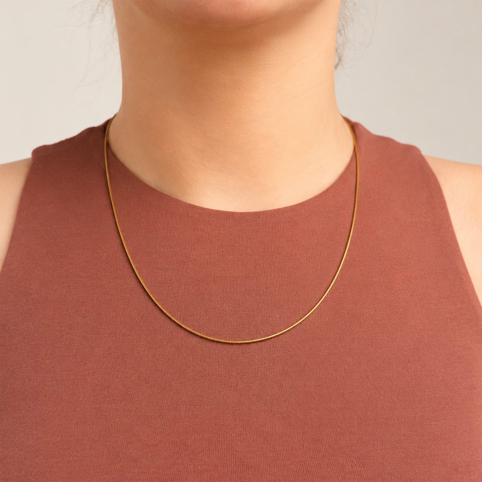 Lune Snake Chain Necklace