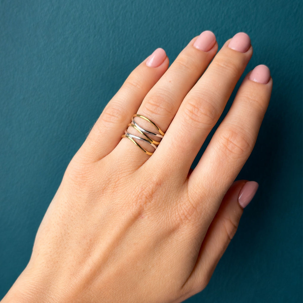Naya Layered Open Ring