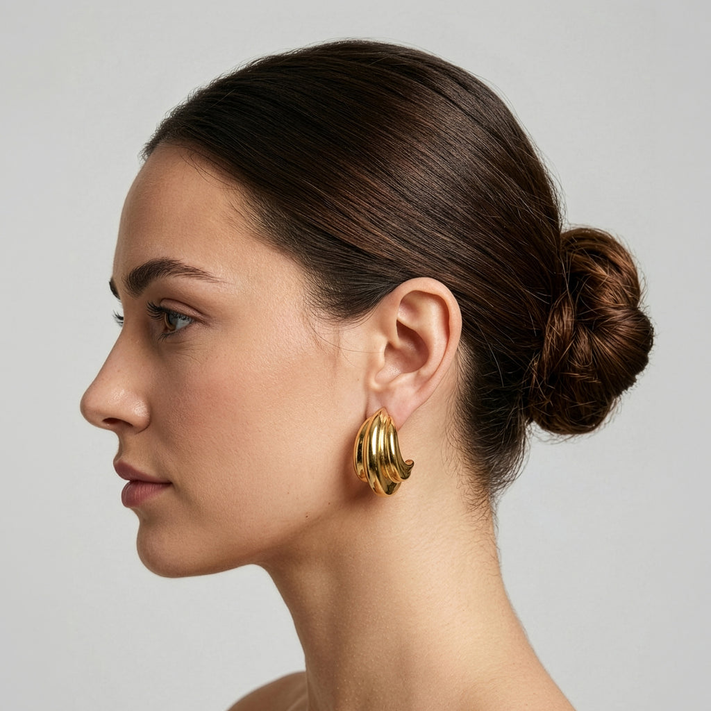 Vera Chunky Hoop Earrings